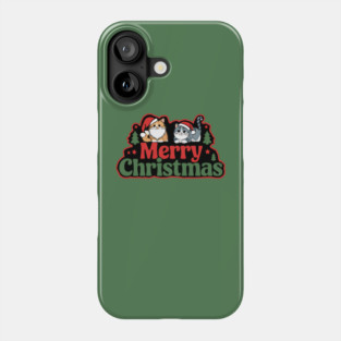 Merry Christmas with Cats Phone Case