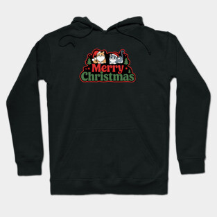 Merry Christmas with Cats Hoodie