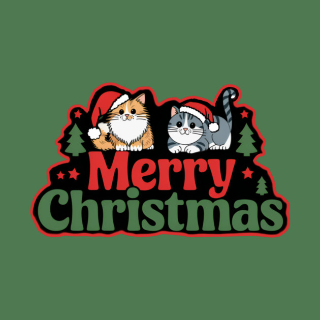Merry Christmas with Cats by Pete the Cat Guy