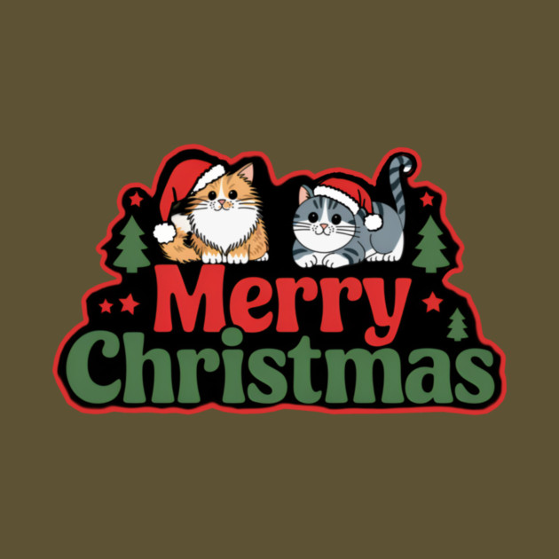 Merry Christmas with Cats by Pete the Cat Guy