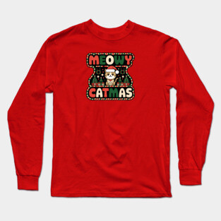 MEOWY CATMAS Long Sleeve T-Shirt