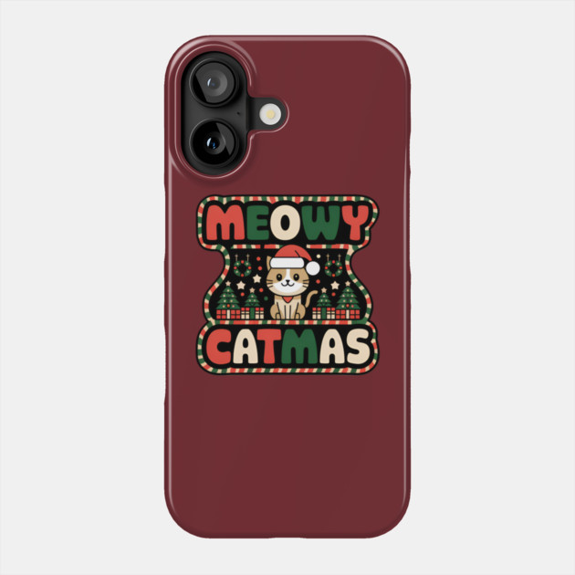 MEOWY CATMAS Phone Case by Pete the Cat Guy