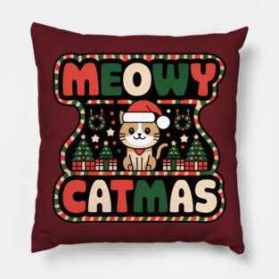 MEOWY CATMAS Pillow