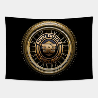 Royal Enfield Motorbikes Tapestry