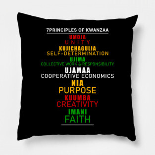 7 Principles of Kwanzaa Pillow