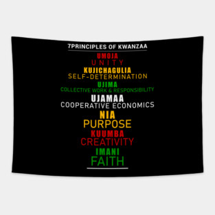 7 Principles of Kwanzaa Tapestry