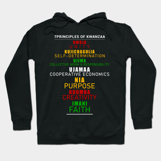 7 Principles of Kwanzaa Hoodie by UrbanLifeApparel