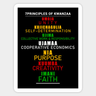 7 Principles of Kwanzaa Magnet