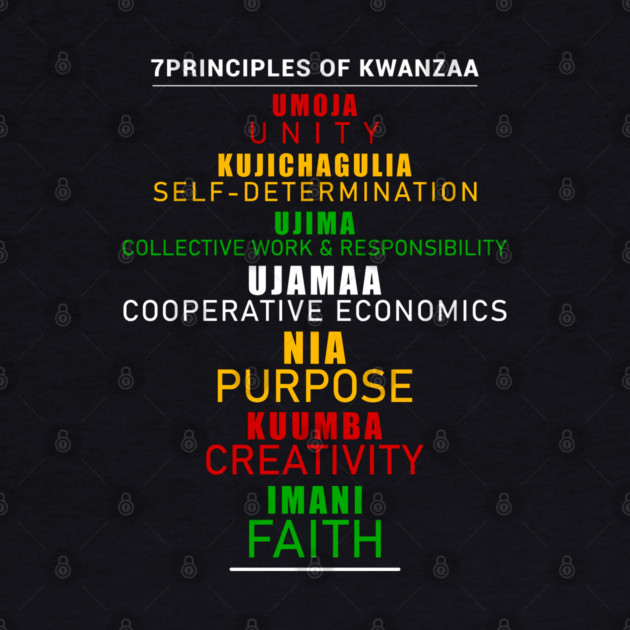 7 Principles of Kwanzaa by UrbanLifeApparel