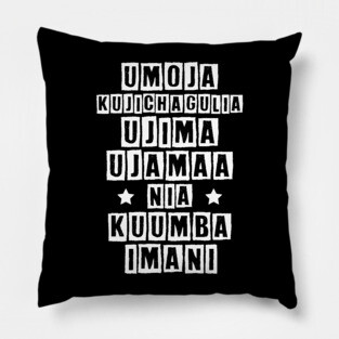 Kwanzaa Principles Pillow