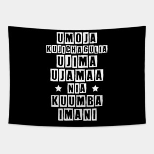 Kwanzaa Principles Tapestry