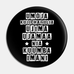 Kwanzaa Principles Pin