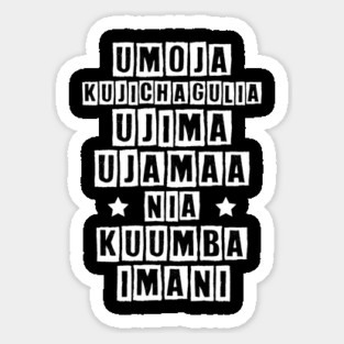 Kwanzaa Principles Magnet