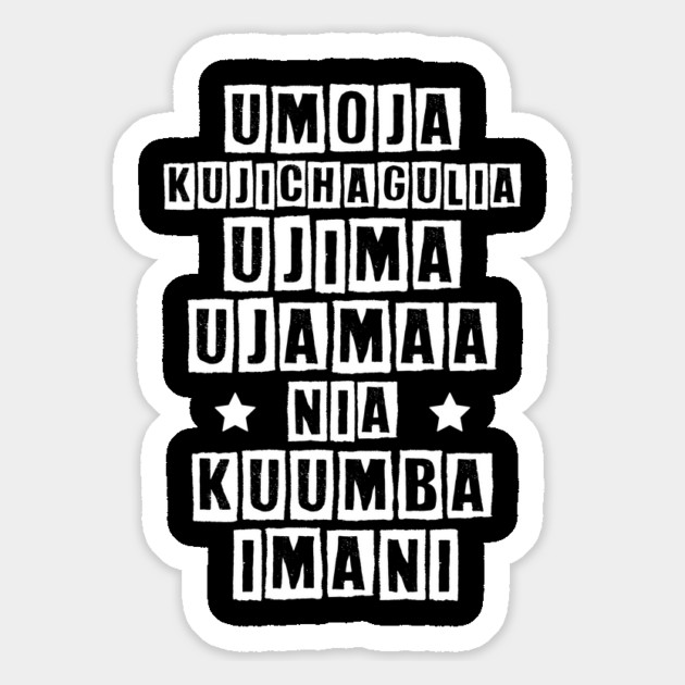 Kwanzaa Principles Magnet by UrbanLifeApparel