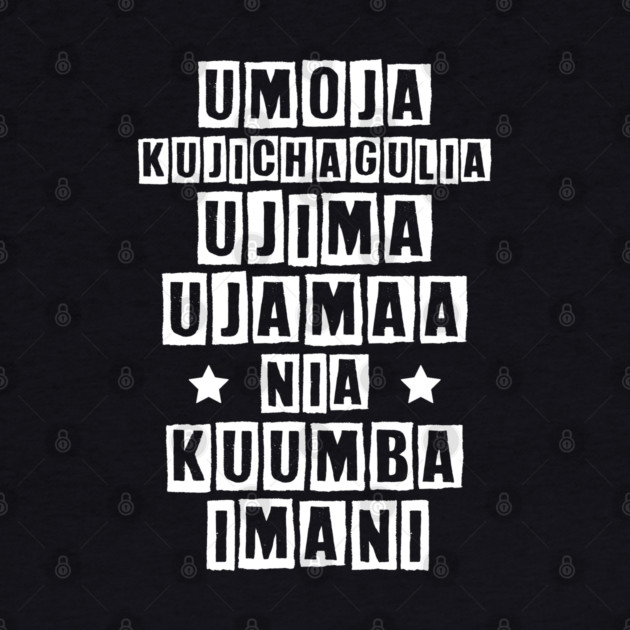 Kwanzaa Principles by UrbanLifeApparel