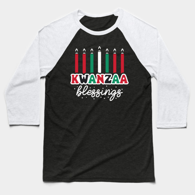 Kwanzaa Blessings Baseball T-Shirt by UrbanLifeApparel