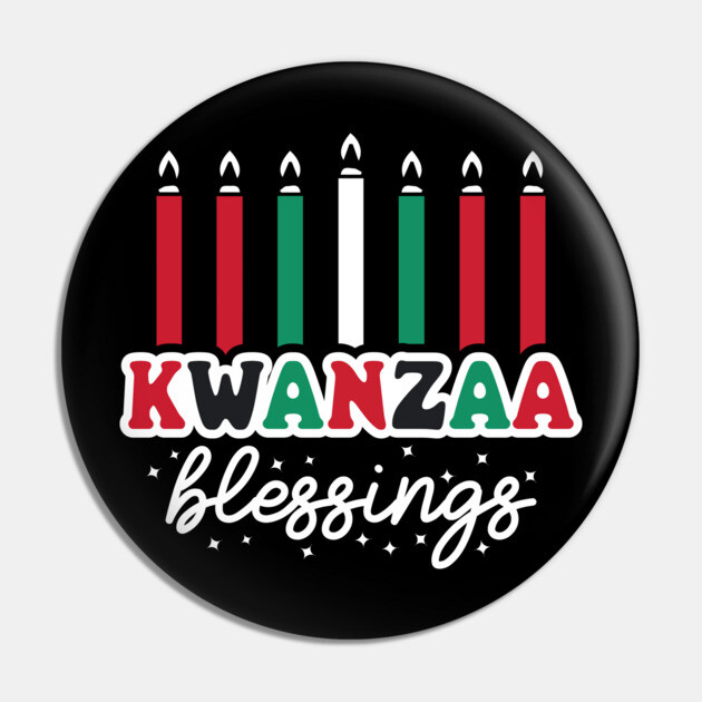 Kwanzaa Blessings Pin by UrbanLifeApparel