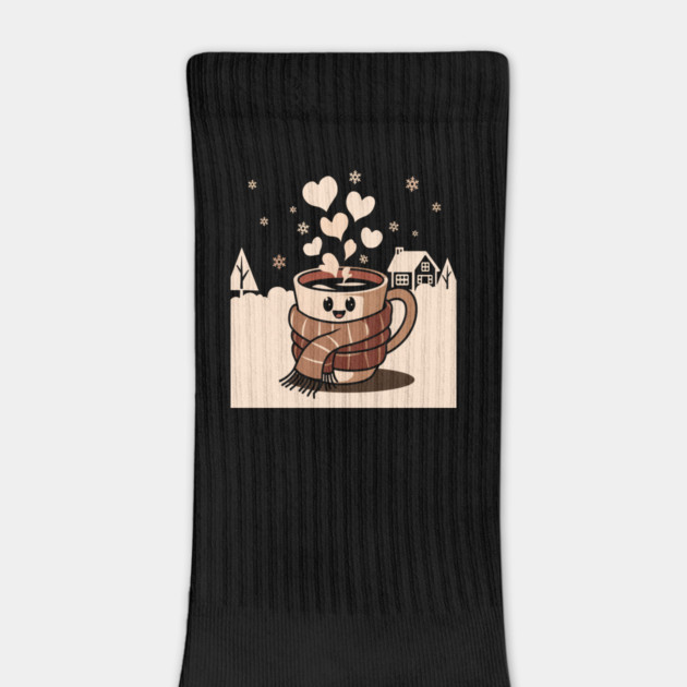 Hot Cocoa Weather, Cozy Winter Design by Pixel Threads 