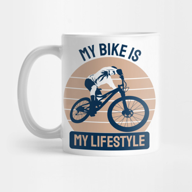 My Bike Is My Lifestyle Bold and Stylish Biker Graphic Tee by Urbanprint