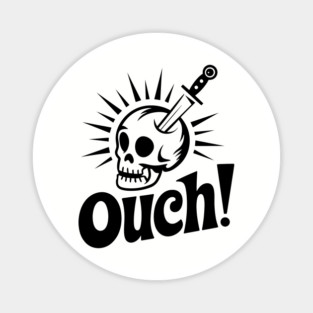 Ouch! Pain Accident Humor Meme Magnet