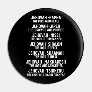 Jehovah - Names of God Pin
