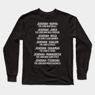 Jehovah - Names of God Long Sleeve T-Shirt