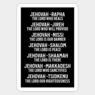 Jehovah - Names of God Magnet