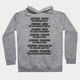 Jehovah - Names of God Black Hoodie