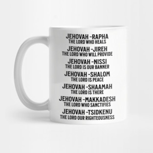 Jehovah - Names of God Black Mug