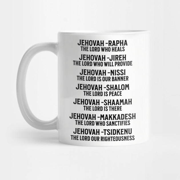 Jehovah - Names of God Black by UrbanLifeApparel