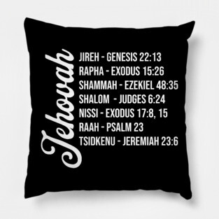 Jehovah - Names and Bible Verses Pillow