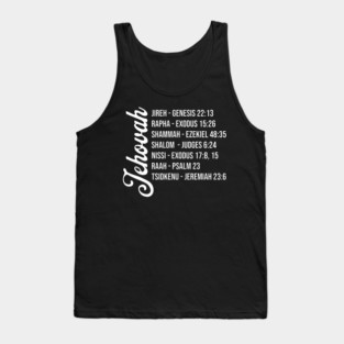 Jehovah - Names and Bible Verses Tank Top