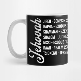 Jehovah - Names and Bible Verses Mug