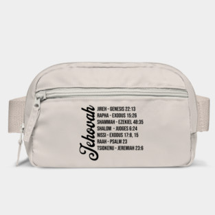 Jehovah - Names and Bible Verses Black Bag