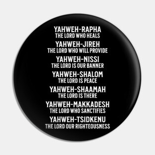 Yahweh - Names of God Pin