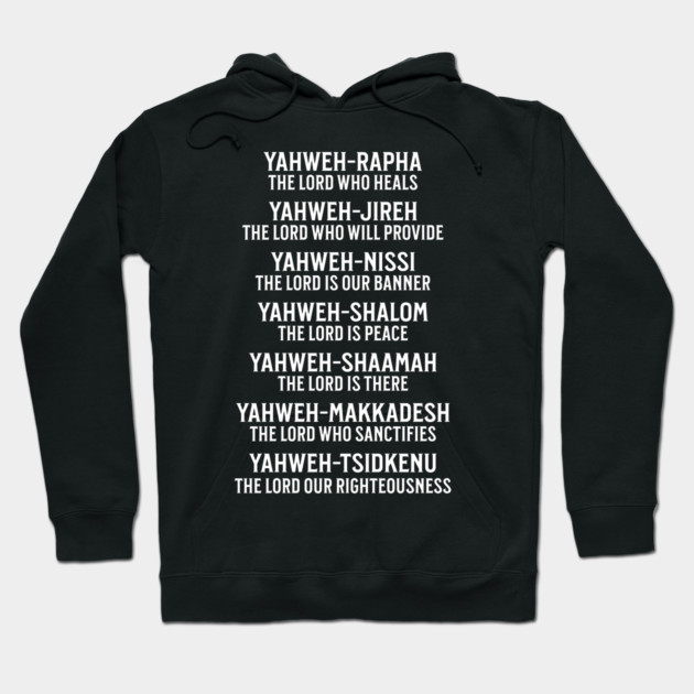 Yahweh - Names of God Hoodie by UrbanLifeApparel