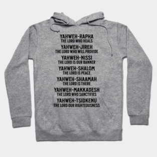 Yahweh - Names of God Black Hoodie