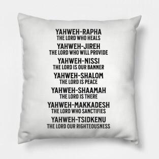 Yahweh - Names of God Black Pillow