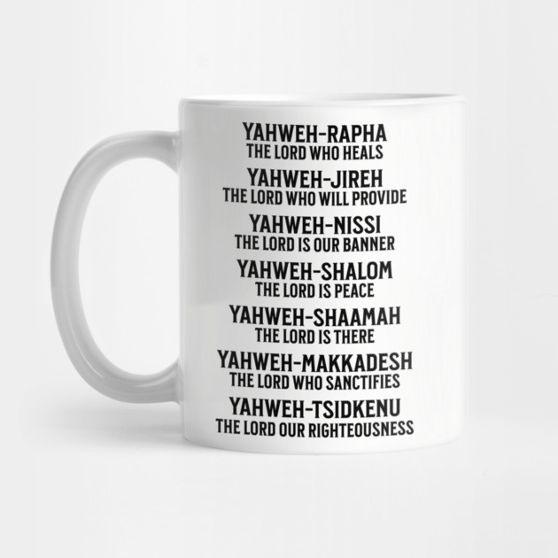 Yahweh - Names of God Black by UrbanLifeApparel