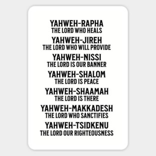 Yahweh - Names of God Black Magnet