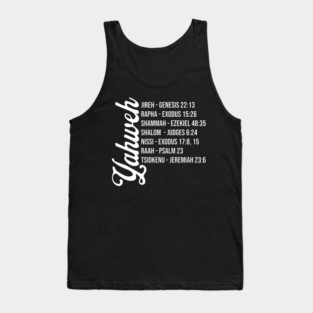 Yahweh - Names and Bible Verses Tank Top