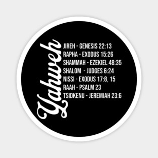 Yahweh - Names and Bible Verses Magnet
