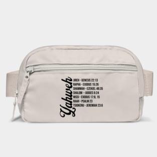 Yahweh - Names and Bible Verses black Bag