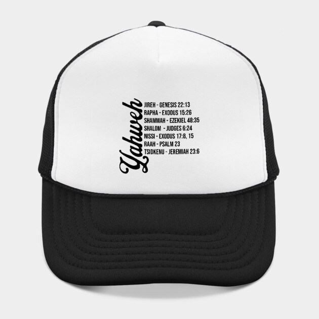 Yahweh - Names and Bible Verses black by UrbanLifeApparel