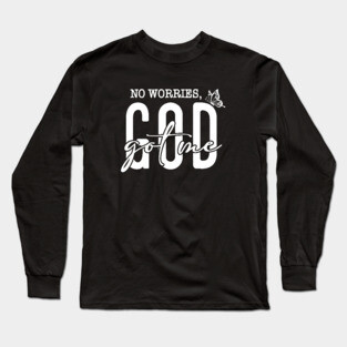 God Got Me - No Worries Butterfly Long Sleeve T-Shirt