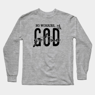God Got Me - No Worries Butterfly Long Sleeve T-Shirt