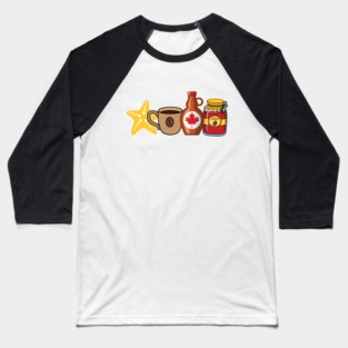 Starfish and Coffee Baseball T-Shirt