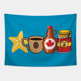 Starfish and Coffee Tapestry