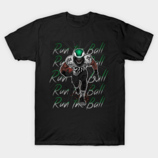 Run the Ball! Saquon Barkley Philadelphia Eagles Illustration T-Shirt