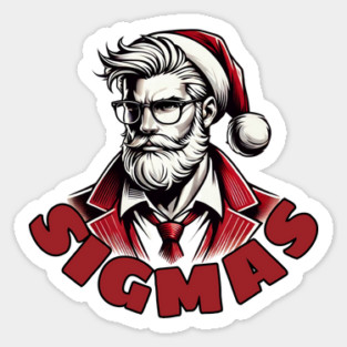Merry Sigmas Sigma Santa Claus Sticker